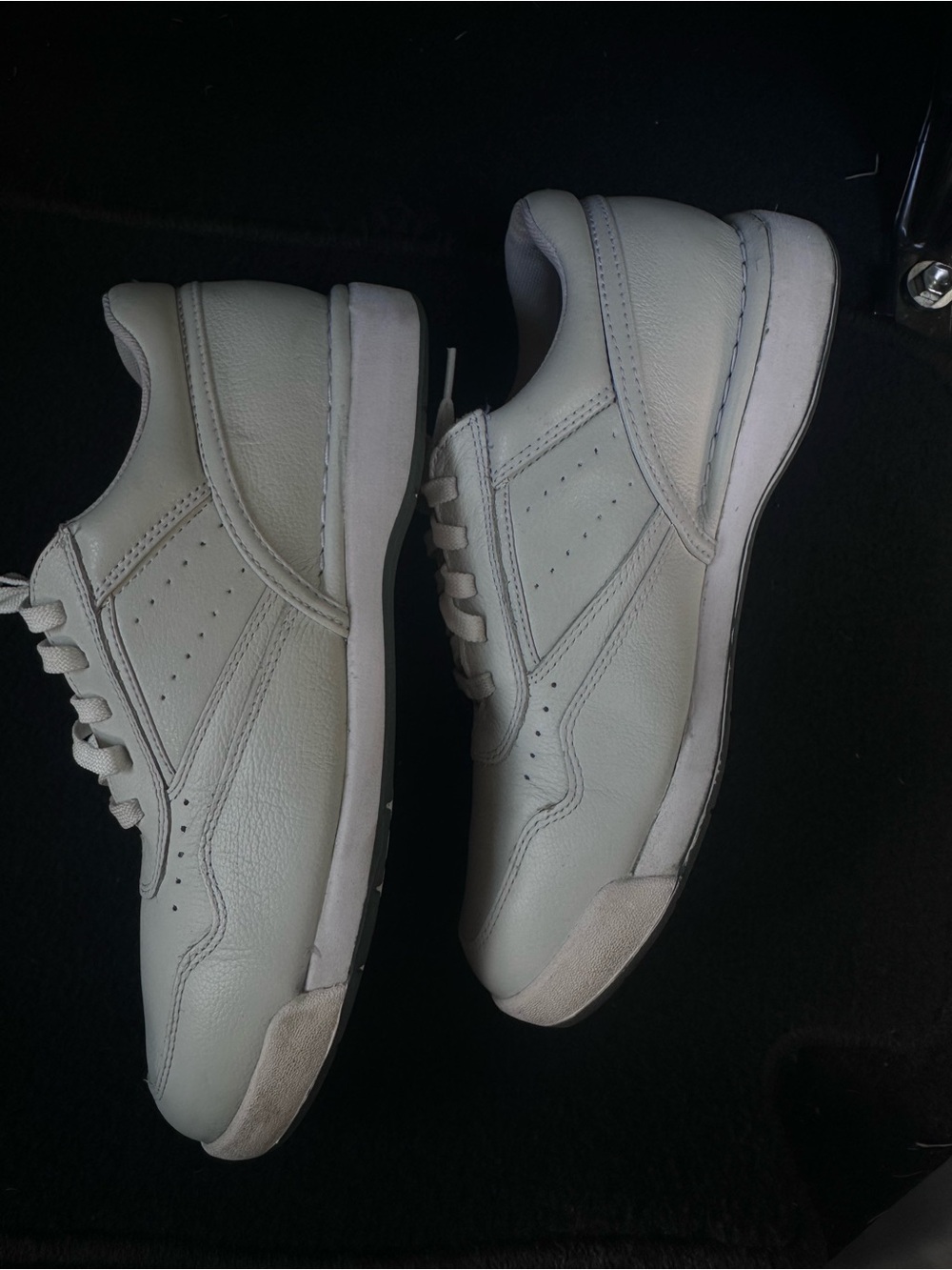 Rockport Men's White Leather Casual Lace-Up Sneakers